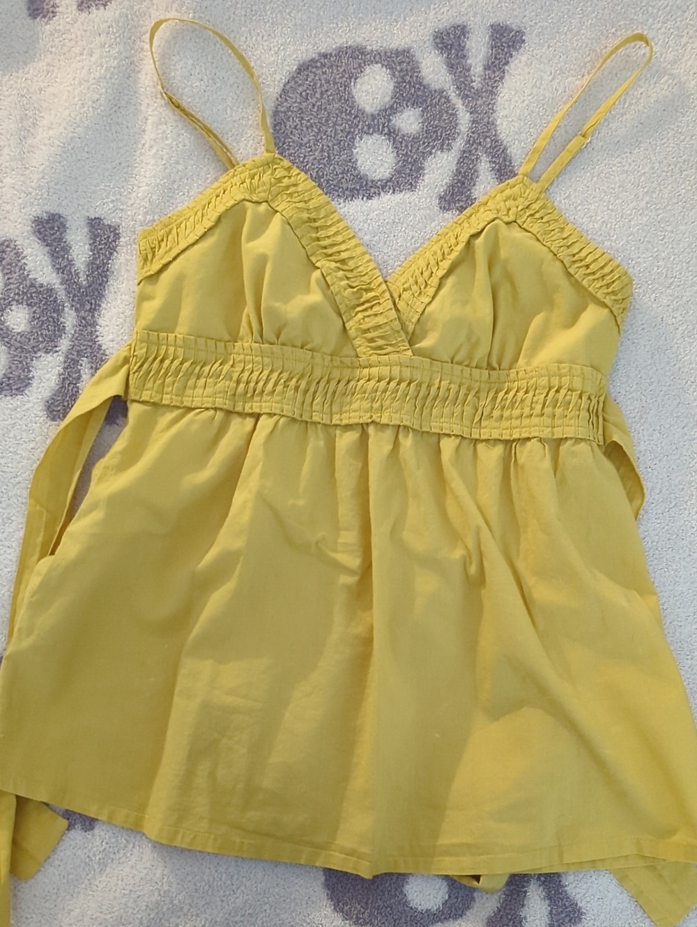 Forever 21 Yellow Spaghetti Strap Tank Top